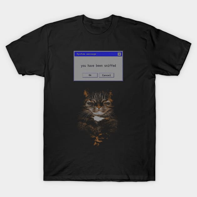 You have been sniffed -Funny Cat Meme T-Shirt by Thread Magic Studio